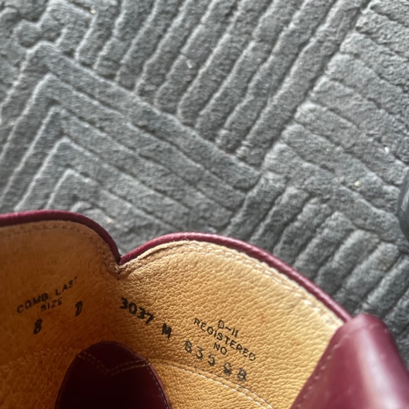 New Justin diamond mid calf boot burgundy size 8 D - Picture 5 of 5